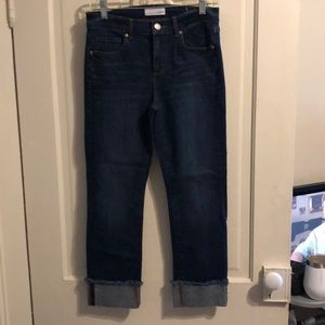 Loft cuffed cropped style jeans 👖 like new